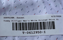 Load image into Gallery viewer, Tommy Hilfiger Mens White Printed Long Sleeve Button Front Dress Shirt Size 16.5
