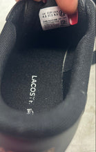 Load image into Gallery viewer, Lacoste Womens Ziane Platform Black Low Top Lace-Up Sneaker Shoes Size 6.5
