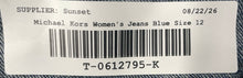 Load image into Gallery viewer, Michael Kors Womens Blue Denim Regular Fit Dark-Wash Skinny Jeans Size 12
