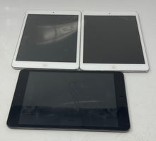 Load image into Gallery viewer, Lot Of 3 Pcs Apple iPad mini A1432 Silver Gray iOS Tablets Not Tested For Parts
