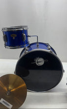 Load image into Gallery viewer, Eastar Blue Percussion Musical Instrument 3-Piece Drum Set With Cymbal
