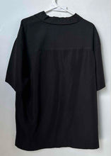 Load image into Gallery viewer, Harriton Mens Black Collared Pockets Short Sleeve Button-Up Shirt Size 2XL
