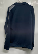 Load image into Gallery viewer, Perry Ellis Mens Dark Blue White Striped Long Sleeve Full-Zip Track Jacket Sz L
