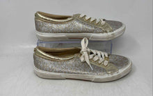 Load image into Gallery viewer, Michael Kors Girls Ima Tinsel Gold Sparkle Lace-Up Low Top Sneakers Shoes Size 5
