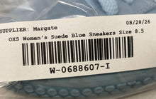 Load image into Gallery viewer, O.X.S. Womens Blue Suede Low Top Lace-Up Sneakers Shoes Size 8.5
