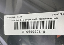 Load image into Gallery viewer, BSA Black RD30/22SB 30mm Lens Hunting Red Dot Sight Untested
