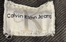 Load image into Gallery viewer, Calvin Klein Womens Black Denim Pockets Dark Wash High-Rise Tapered Jeans Sz 12
