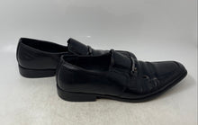 Load image into Gallery viewer, Van Heusen Mens Black Leather Slip-On Almond Toe Loafer Shoes Size 12
