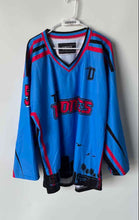 Load image into Gallery viewer, Unify Mens Blue The T-Ones #5 Long Sleeve Pullover Sport Hockey Jersey Size XL
