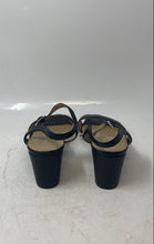 Load image into Gallery viewer, Naturalizer Womens Black Open Toe Block Ankle Strap Sandals Size 8.5

