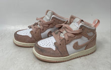 Load image into Gallery viewer, Nike Girls Air Jordan 1 Mid SE FN7537-161 Pink White Sneaker Shoes Size 8C
