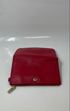 Load image into Gallery viewer, Michael Kors Womens Red Leather Outer Pocket Credit Card Slot Bifold Wallet
