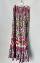 Load image into Gallery viewer, XXI Womens Multicolor Floral Print Cotton Smocked Strapless Maxi Dress Size L
