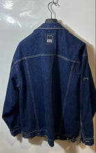 Load image into Gallery viewer, Sean John Mens Blue Denim Long Sleeve Collared Button Front Jacket Size XL
