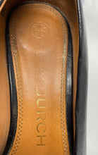 Load image into Gallery viewer, Authentic Tory Burch Womens Chelsea Black Wedge Pump Heels Size 8.5M Damaged
