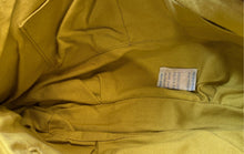 Load image into Gallery viewer, Fossil Womens Yellow Leather Charm Zipper Detachable Strap Shoulder Handbag
