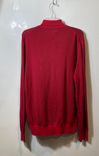 Load image into Gallery viewer, Tommy Hilfiger Mens Red Long Sleeve High Neck 1/4 Zip Pullover Sweater Size L
