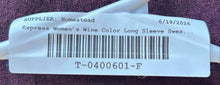 Load image into Gallery viewer, Express Womens Wine Color Long Sleeve V-Neck Pullover Sweater Size Medium

