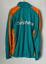 Load image into Gallery viewer, NFL Mens Turquoise Orange Miami Dolphins Football Full-Zip Jacket Size L/G
