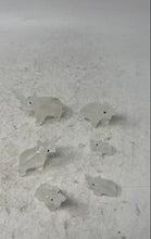 Load image into Gallery viewer, Set Of 6 Pcs Onyx White Home Decor Collectible Elephant Statue Figurine

