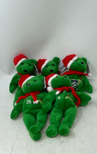 Load image into Gallery viewer, Set Of 5 Pcs Salvino's Bamm Beano's Christmas Bears 1998 Plush Toy Figure
