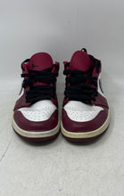 Load image into Gallery viewer, Nike Mens Air Jordan 1 Low 553558-604 White Burgundy Black Sneaker Shoes Size 13
