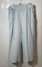 Load image into Gallery viewer, Chelsea &amp; Theodore Womens Light Blue Pockets Elastic Waist Trouser Pants Size L
