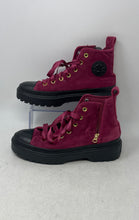 Load image into Gallery viewer, Converse Girls CTAS Lugged Lift Platform High Purple Black Sneakers Shoes Size 5
