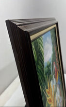 Load image into Gallery viewer, C. Manning Of Red Macaw Parrot Yellow And Blue Feathers Framed Canvas Painting
