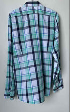 Load image into Gallery viewer, Express Mens Multicolor Plaid Cotton Spread Collar Long Sleeve Dress Shirt Sz XL
