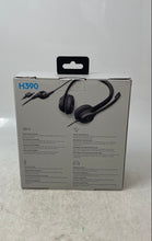 Load image into Gallery viewer, Logitech H390 Black USB Wired Portable Noise-Canceling Headset W/ Box Not Tested
