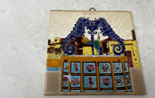 Load image into Gallery viewer, Seahorse Shells And Sea Life Paint Nassos Greek Ceramic Wall Decor Wall Tile
