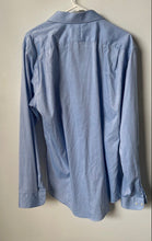 Load image into Gallery viewer, Nordstrom Mens Blue Cotton Non-Iron Trim Fit Dress Shirt Size 16.5 36/37
