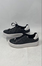 Load image into Gallery viewer, Michael Kors Womens Black White Signature Print Lace-Up Sneaker Shoes Size 5.5M
