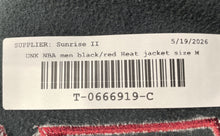 Load image into Gallery viewer, UNK Blue Label Mens Black Red NBA Miami Heat Full-Zip Track Jacket Size M
