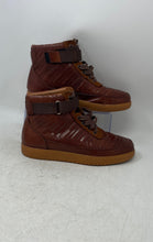 Load image into Gallery viewer, Marc Nolan Mens Yesler Brown Leather High-Top Lace-Up Sneaker Boots Size 8
