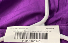Load image into Gallery viewer, Express Mens 1MX Purple Spread Collar Stretch Long Sleeve Dress Shirt Size XS
