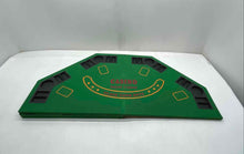 Load image into Gallery viewer, Fun Company Green Octagon 2-Sided Game Poker Table Topper With Case In Box

