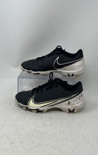 Load image into Gallery viewer, Nike Kids Vapor Edge Shark CD0077-001 Black White Football Cleats Size 5Y
