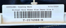 Load image into Gallery viewer, Michael Kors Womens Blue Denim Dark Wash Stretch Skinny Leg Jeans Size 8

