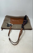 Load image into Gallery viewer, London Fog Womens Brown Beige Double Handle Shoulder Tote Bag With Tag
