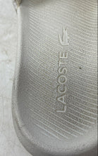 Load image into Gallery viewer, Lacoste Womens Croco 7-41CFA0011042 White Slip-On Open Toe Slide Sandals Size 8
