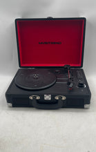 Load image into Gallery viewer, Musitrend Model MT316 Portable Suitcase Record Player Black Turntable Not Tested
