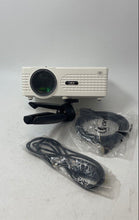 Load image into Gallery viewer, QKK Model QK01 White HDMI AV Home Theater Mini Projector With Tripod Stand
