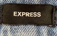 Load image into Gallery viewer, Express Womens Blue Medium Wash Stretch Denim Flared Jeans Pants Size 4R
