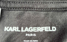 Load image into Gallery viewer, Karl Lagerfeld Mens Black Cotton Short Sleeve Round Neck Pullover T-Shirt Sz L
