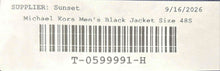 Load image into Gallery viewer, Michael Kors Mens Black Wool Single-Breasted Two-Button Blazer Size 48S

