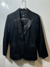 Load image into Gallery viewer, Gap Womens Black Long Sleeve Single-Breasted One-Button Blazer Size 10

