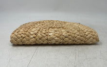 Load image into Gallery viewer, Unbranded Womens Beige Woven Straw Flap Envelope Mini Clutch Purse
