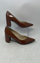 Load image into Gallery viewer, Marc Fisher Womens Caitlin Brown Pointed Toe Slip-On Block Pump Heels Size 8.5M
